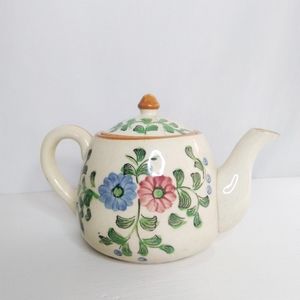 Vintage Japanese teapot. Floral lots of crazing